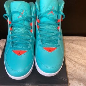 Teal and Orange jordan flight